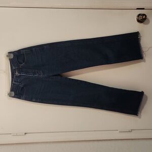 J.GALT XS Dark Blue Straight Crop Jeans
